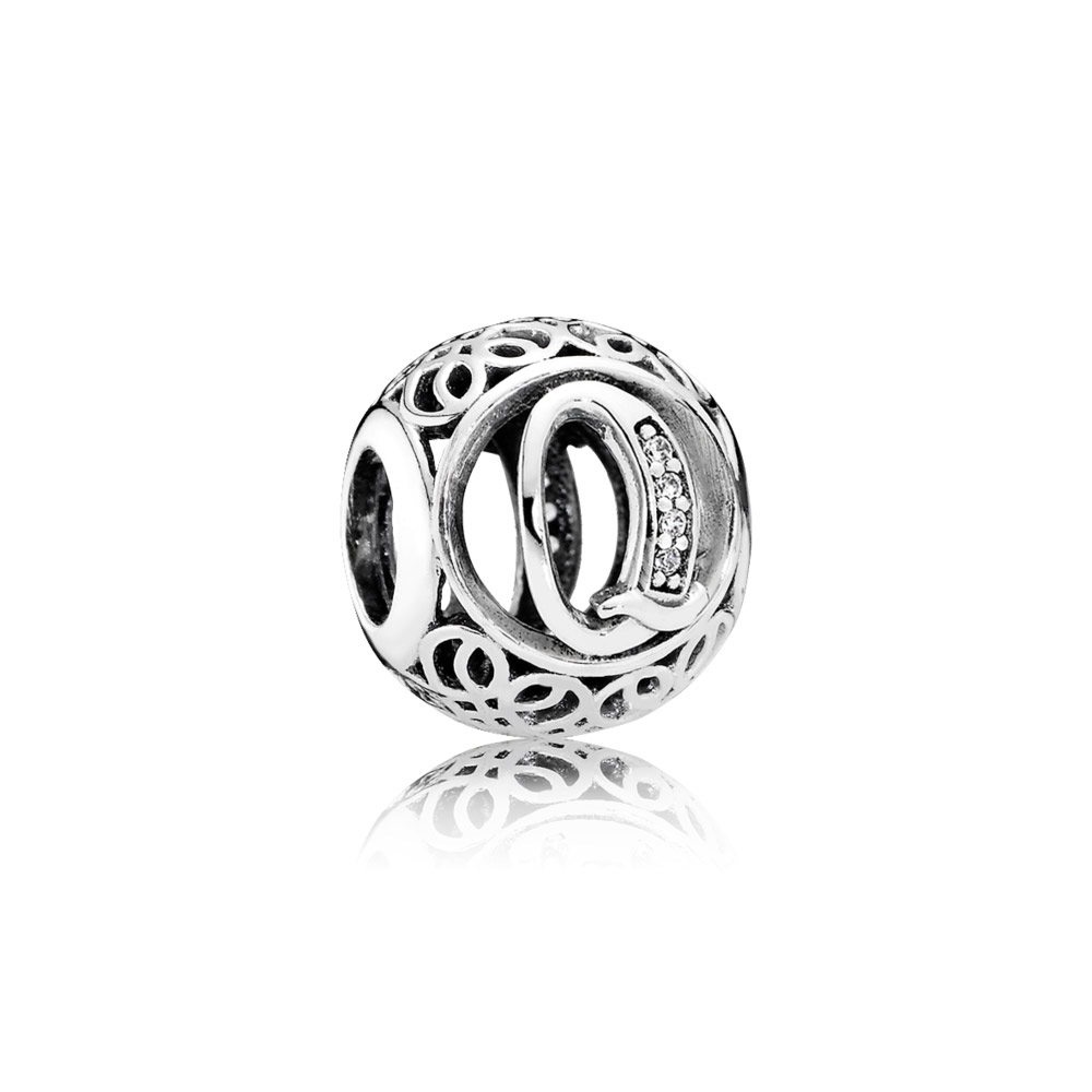 Pandora Zilveren Vintage Q Bedel 791861CZ