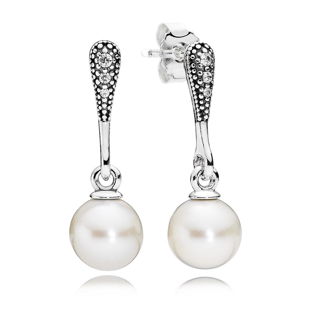 PANDORA Elegant Beauty Drop Earrings - 290733P