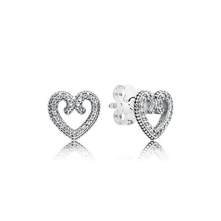 PANDORA Heart Swirls Oorbellen 297099CZ