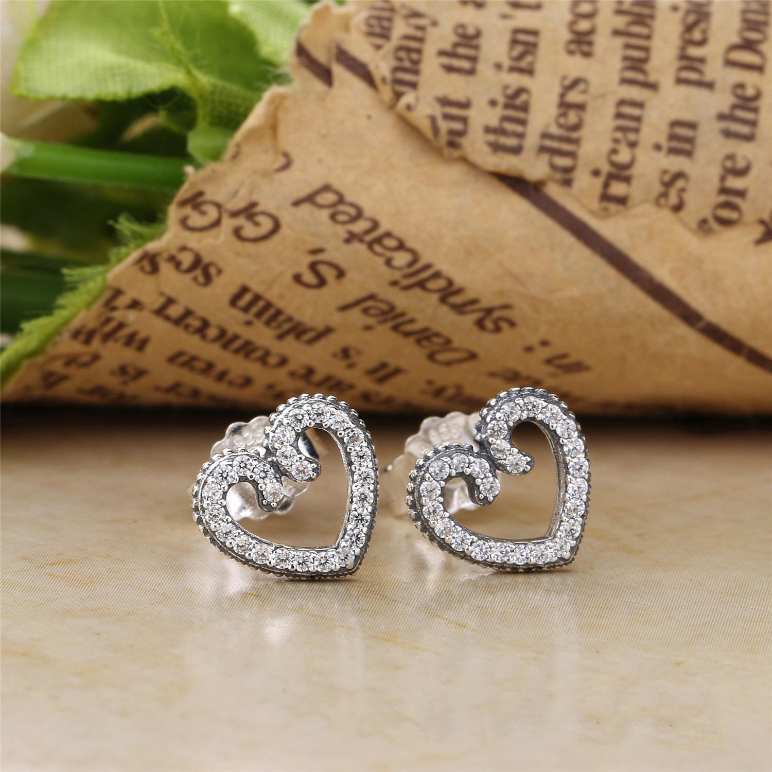 PANDORA Heart Swirls Oorbellen 297099CZ