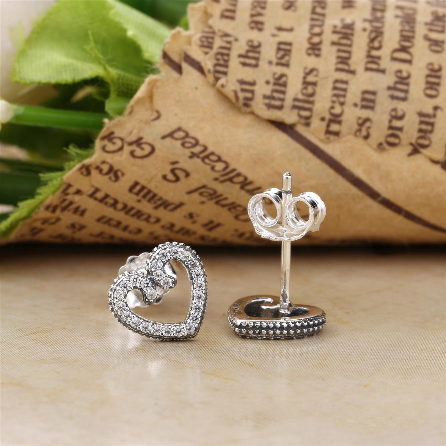 PANDORA Heart Swirls Oorbellen 297099CZ