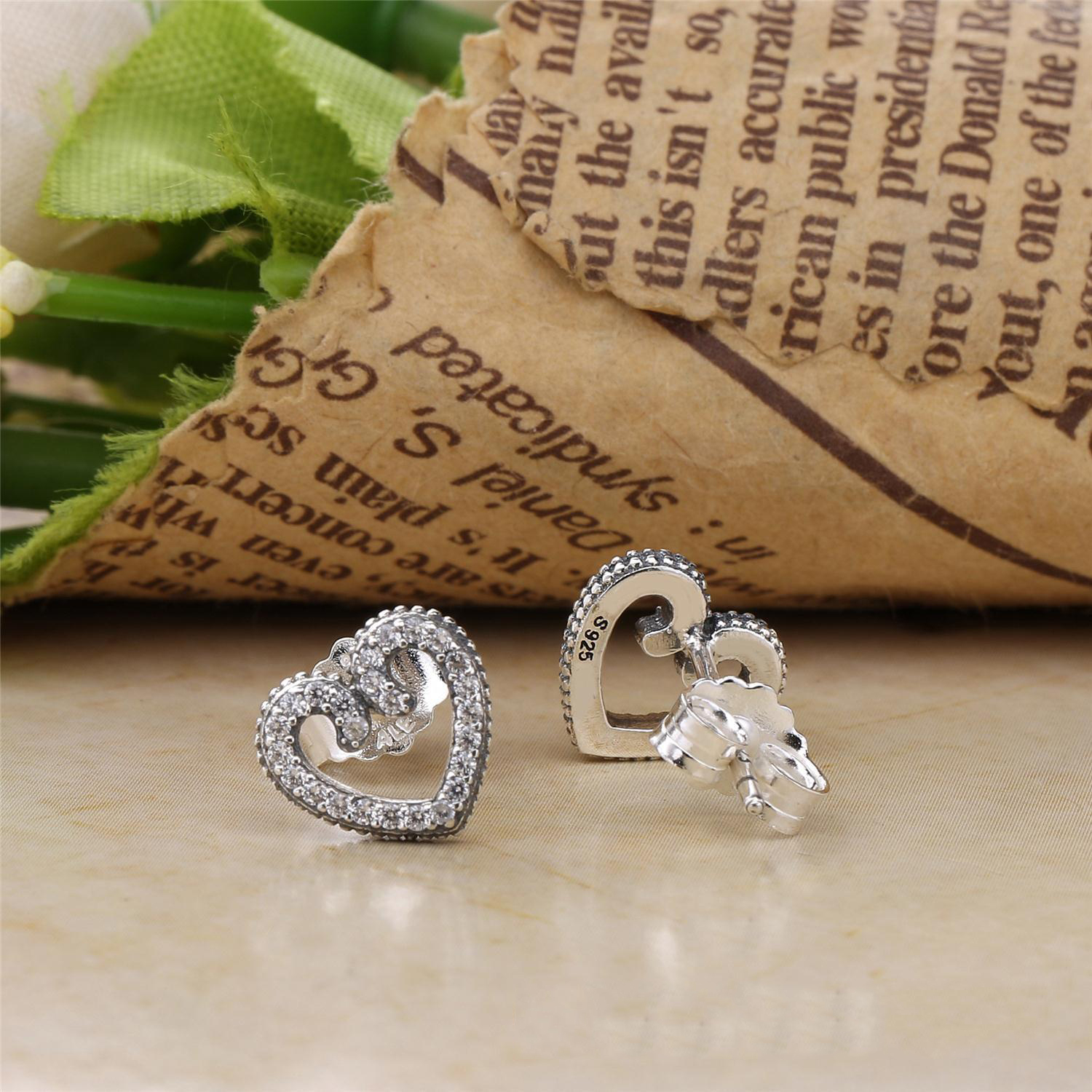 PANDORA Heart Swirls Oorbellen 297099CZ