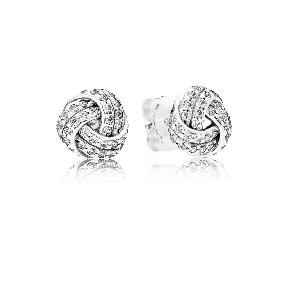 PANDORA Shining Love Knot Oorbellen 290696CZ