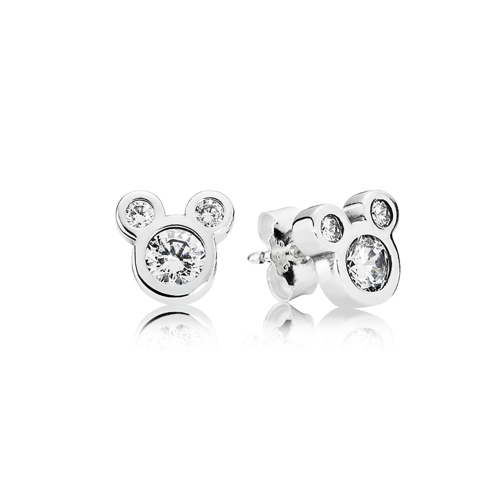 Pandora Zilveren Disney, Mickey Oorbellen 290577CZ