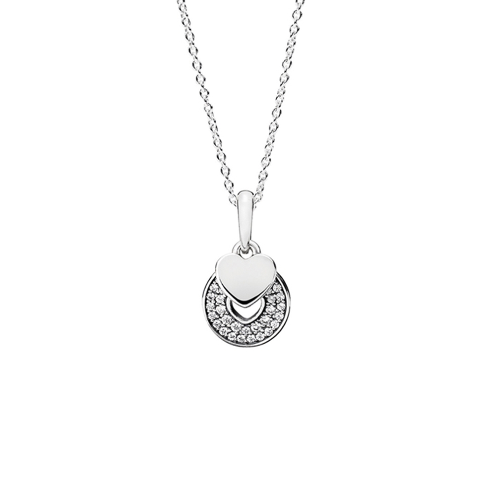 PANDORA Celebration Hearts Necklace - 390404CZ-70