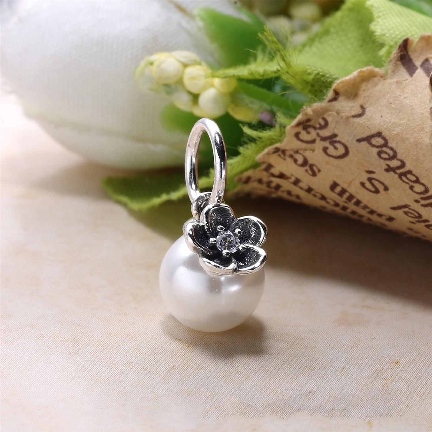 Pandora Zilveren Bloemen Ketting 390363P