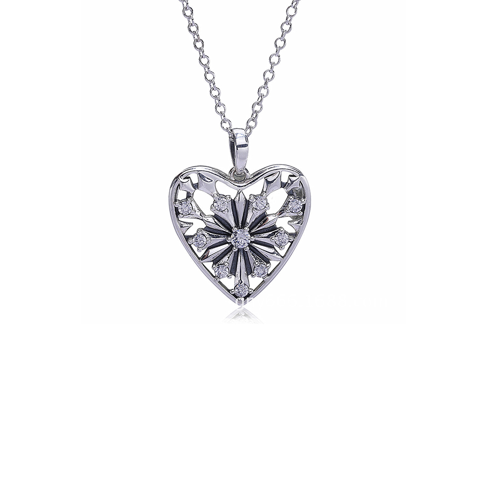 Pandora Zilveren Hart Van De Winter Ketting Pj00287-1