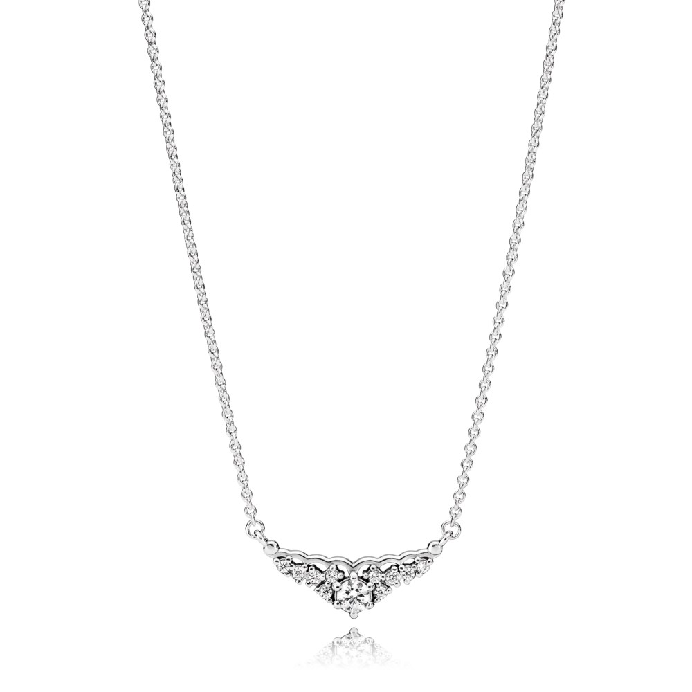 Pandora Zilveren Sprookjes Tiara Ketting 396227CZ-45