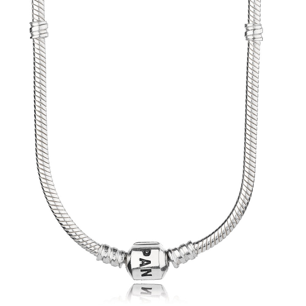 Pandora Zilveren Sterling Barrel Clasp Ketting 590703Hv