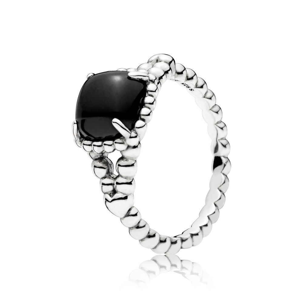 PANDORA Black Vibrant Spirit Ring 197188NCK