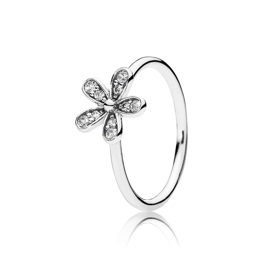 PANDORA Daisy Silver Ring With Cubic Zirconia - 190932CZ