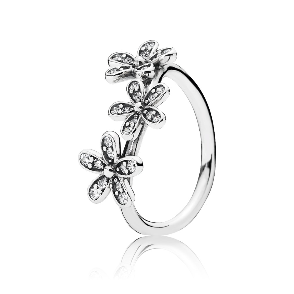 PANDORA Daisy Silver Ring With Cubic Zirconia - 190933CZ