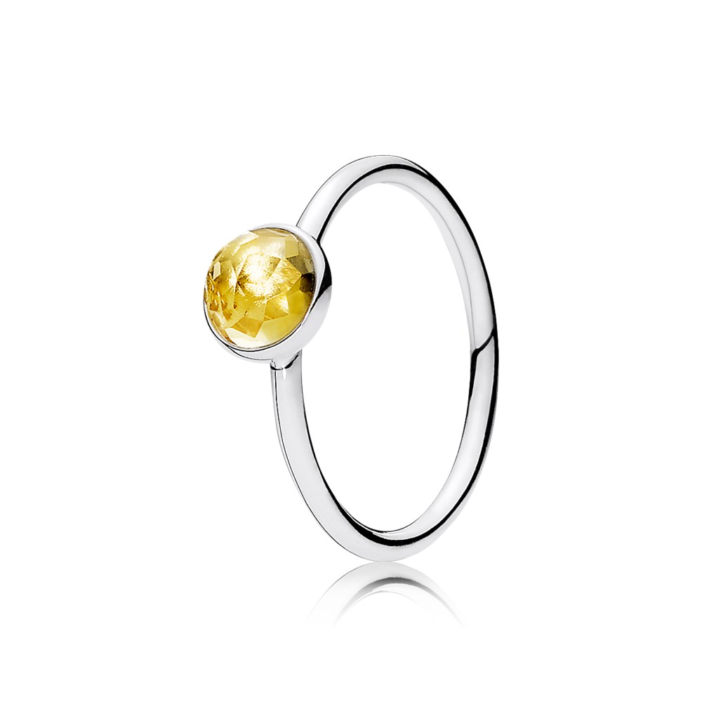 PANDORA November Droplet Birthstone Ring - 191012Ci