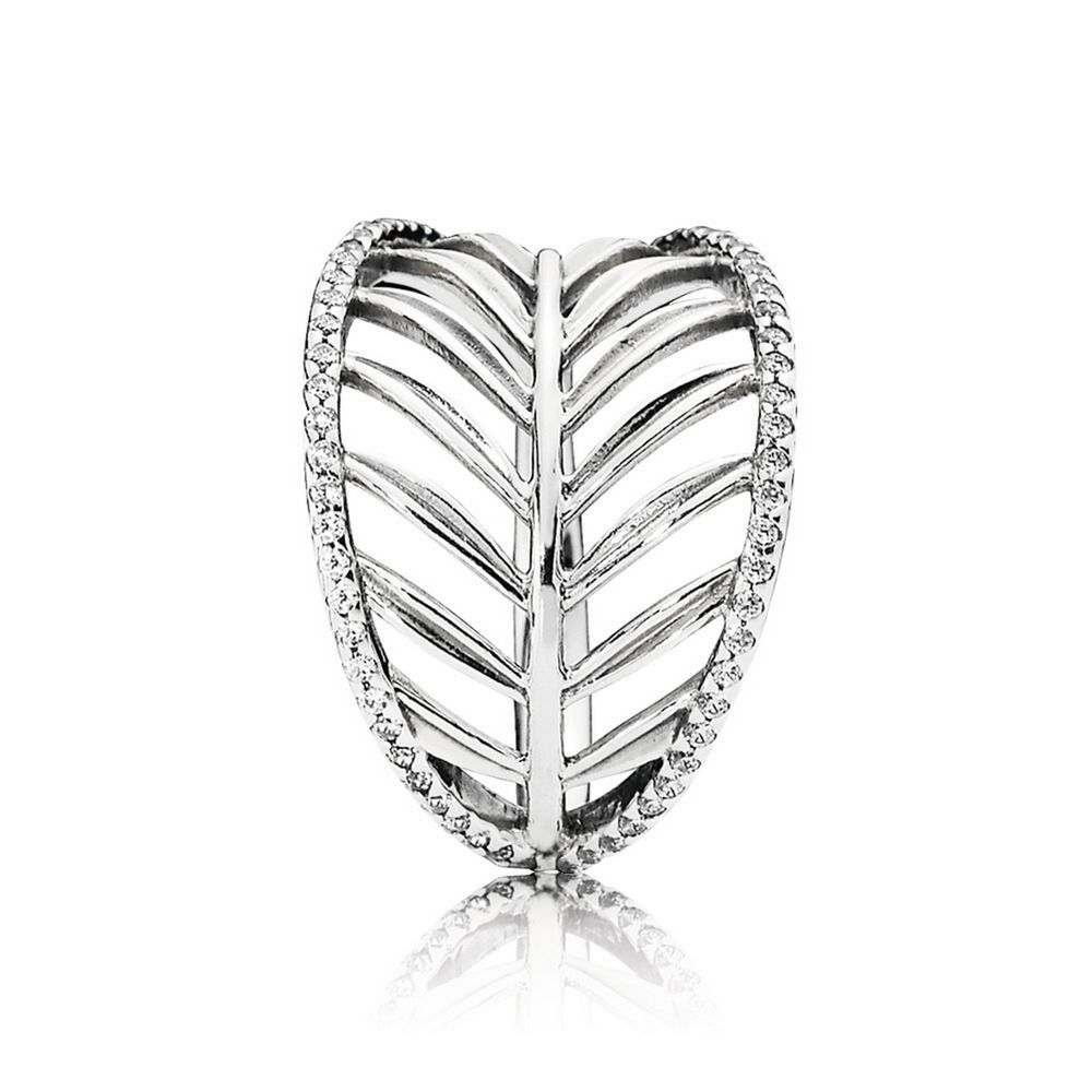 PANDORA Palm Tree Silver Ring With Cubic Zirconia - 190952CZ