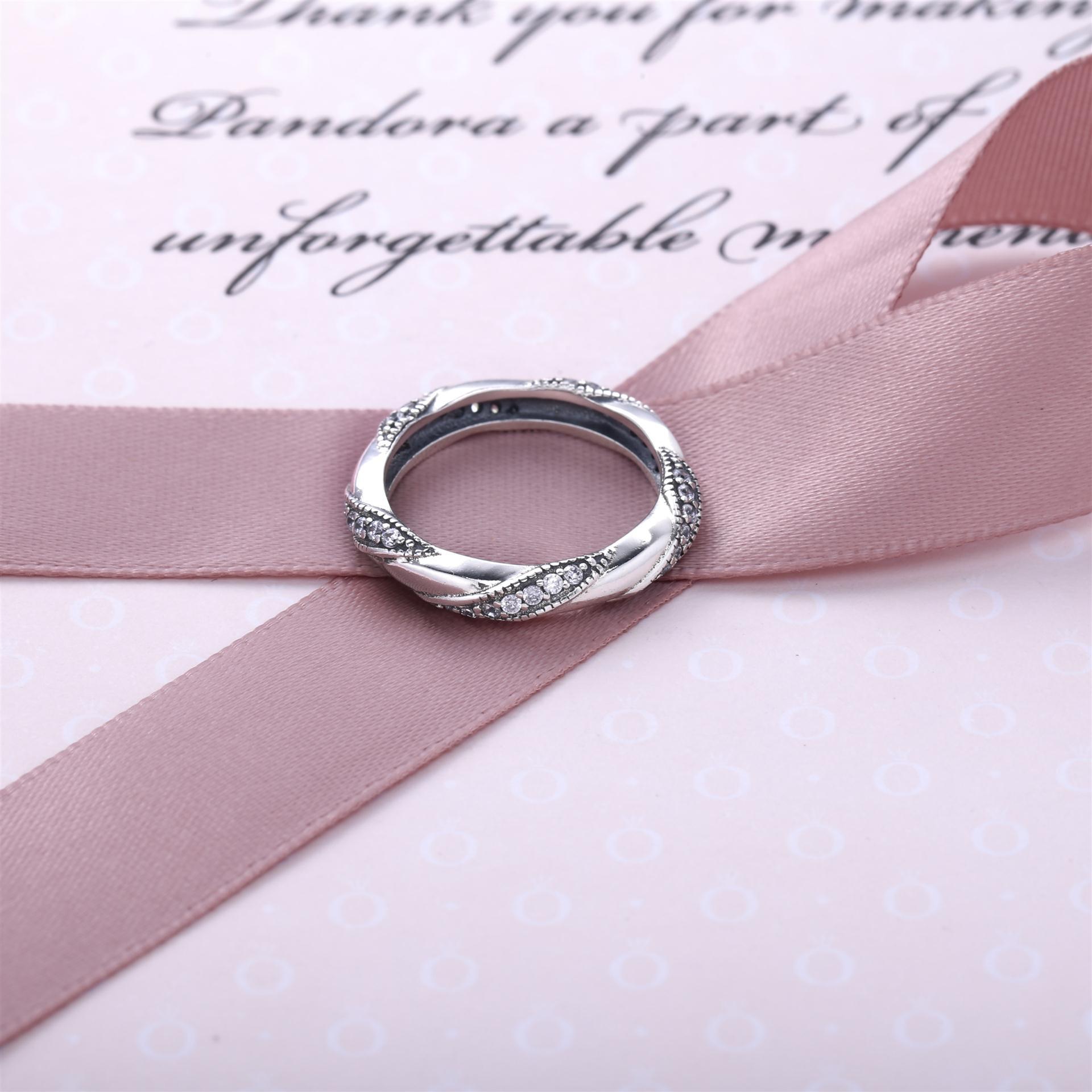 PANDORA Ribbon Of Love Ring - 190981CZ