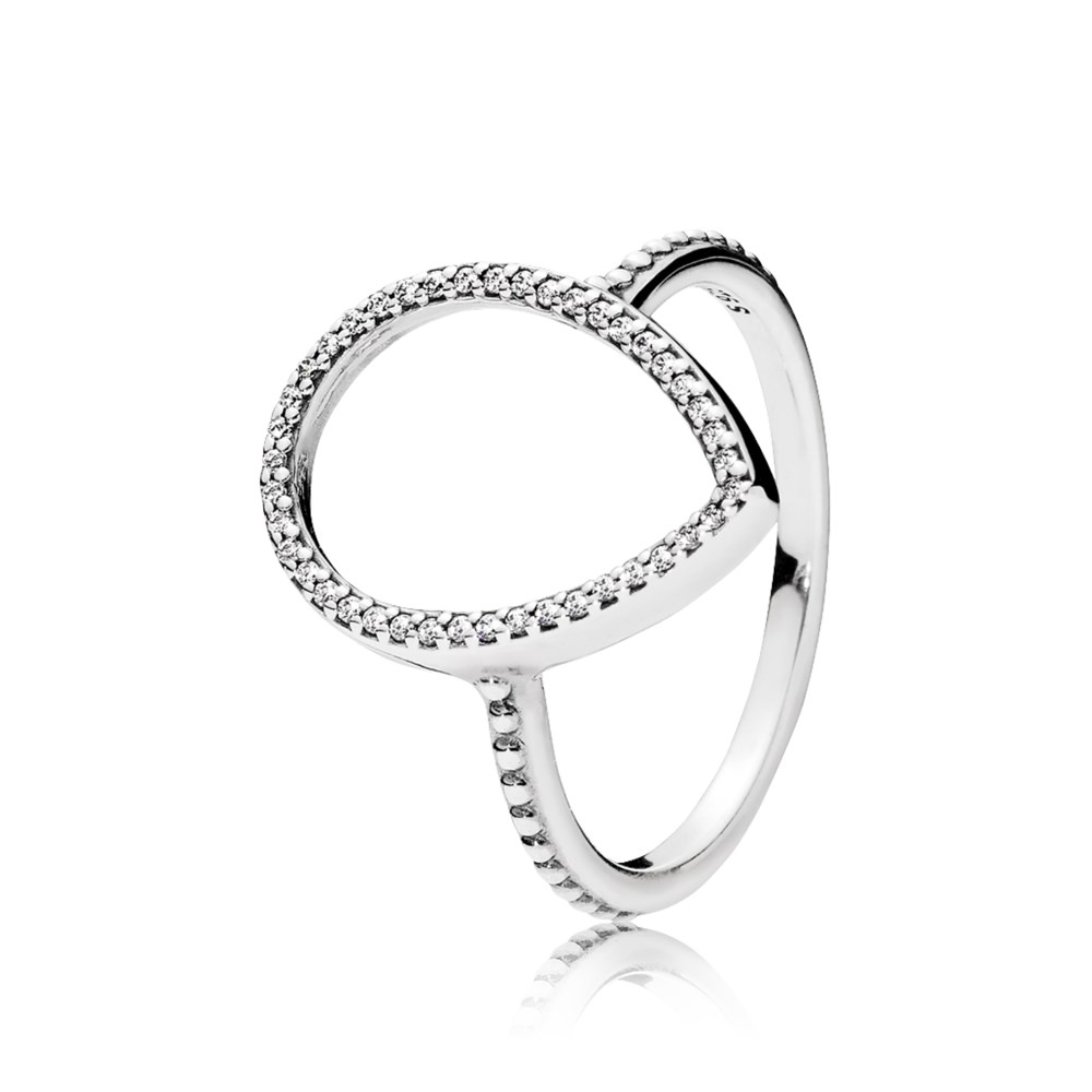 PANDORA Ring Druppel Silhouette 196253CZ