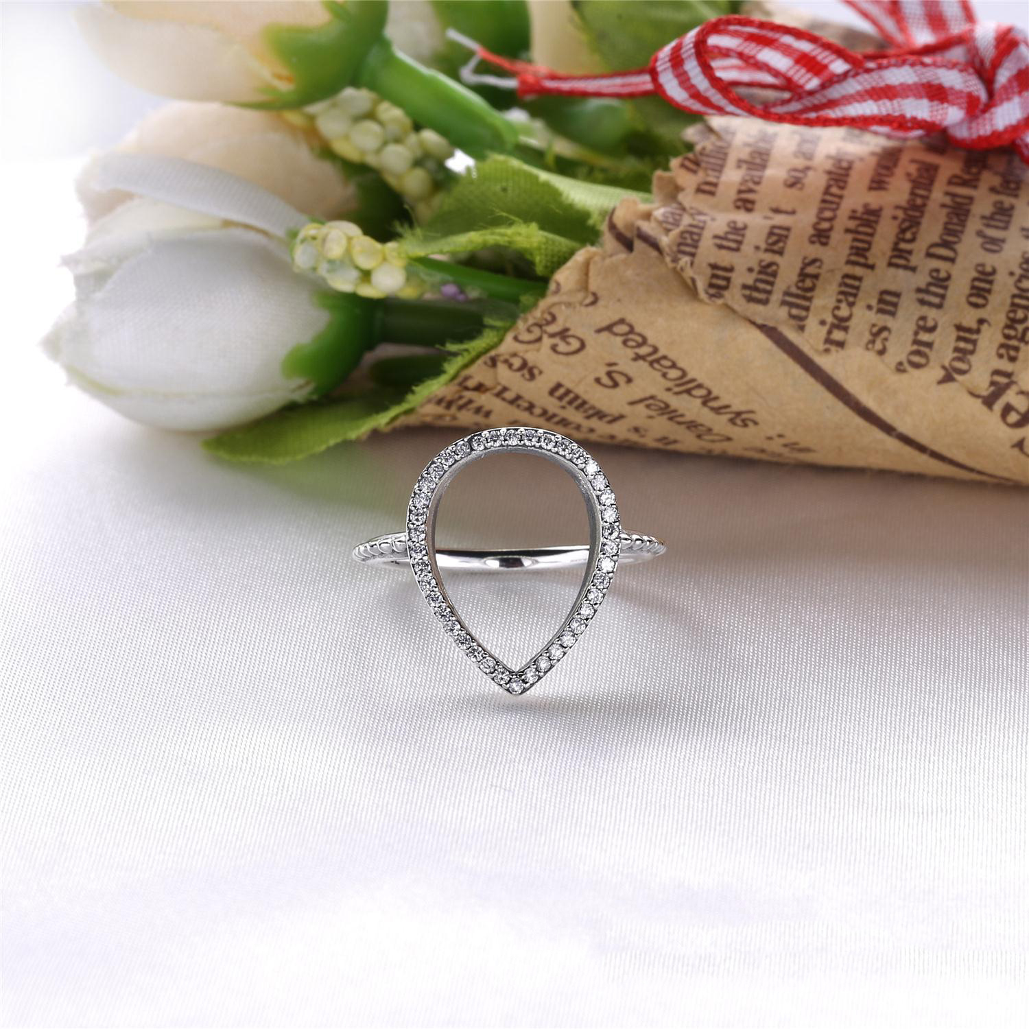 PANDORA Ring Druppel Silhouette 196253CZ