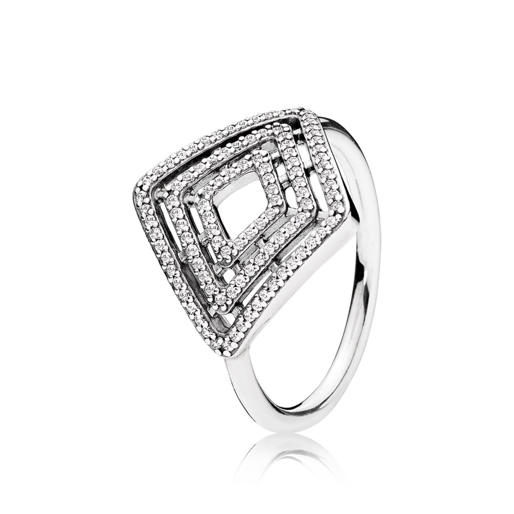 PANDORA Ring Geometrische Lijnen - 196210CZ