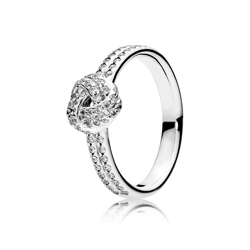 PANDORA Ring Sprankelende Liefdesknoop 190997CZ