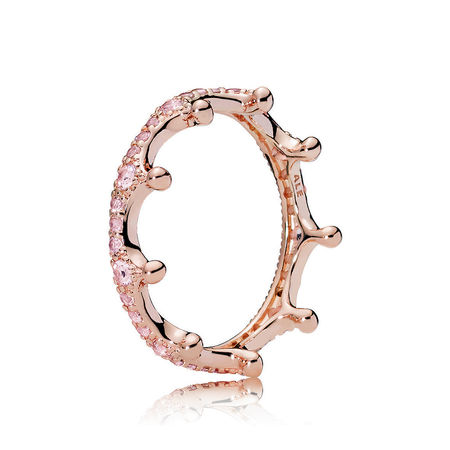 Pandora Rose Pink Enchanted Crown Ring 187087NPO