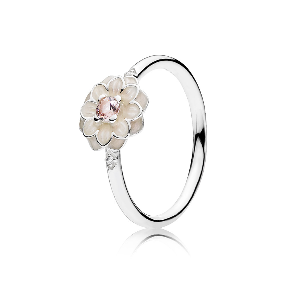 Pandora Zilveren Bloeiende Dahlia Glazuur Ring 190985Nbp