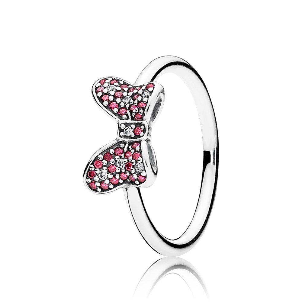 Pandora Zilveren Disney, Minnie'S Sprankelende Strik Ring 190956CZr