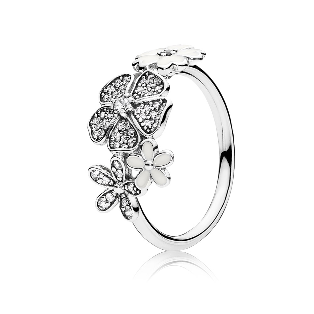 Pandora Zilveren Glinsterende Boeket Ring 190984CZ