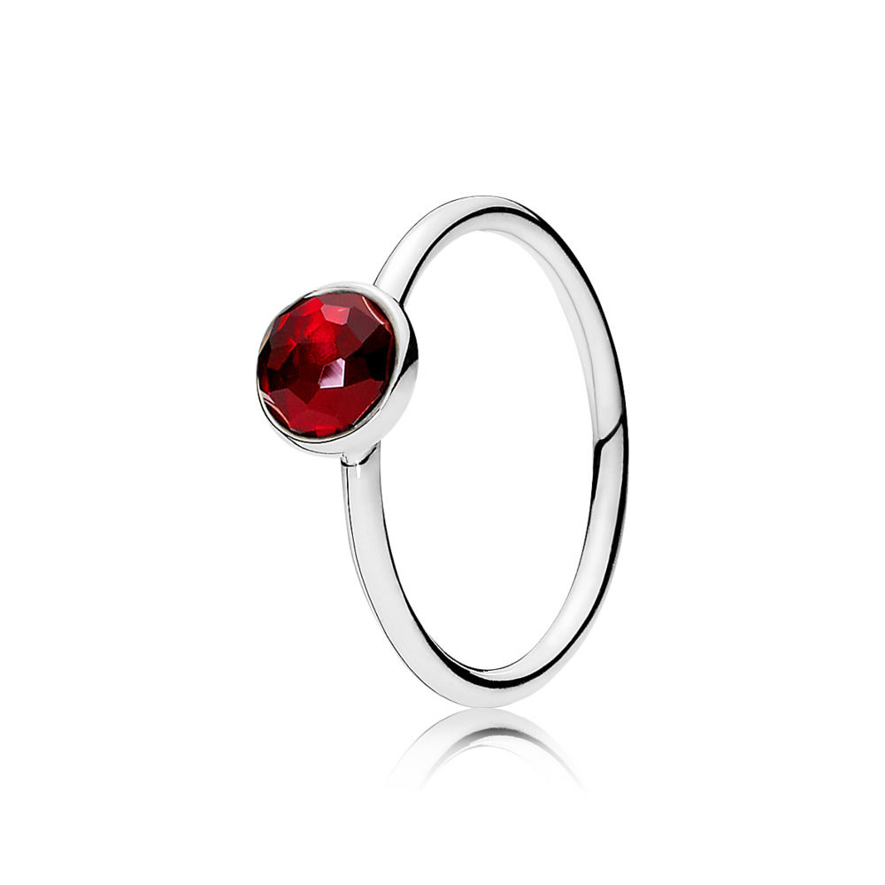 Pandora Zilveren Juli Droplet Birthstone Ring 191012Sru