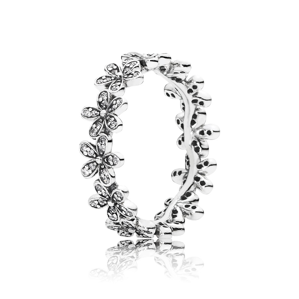 PANDORA Zilveren Madeliefjes Ring Met Zirkonia 190934CZ