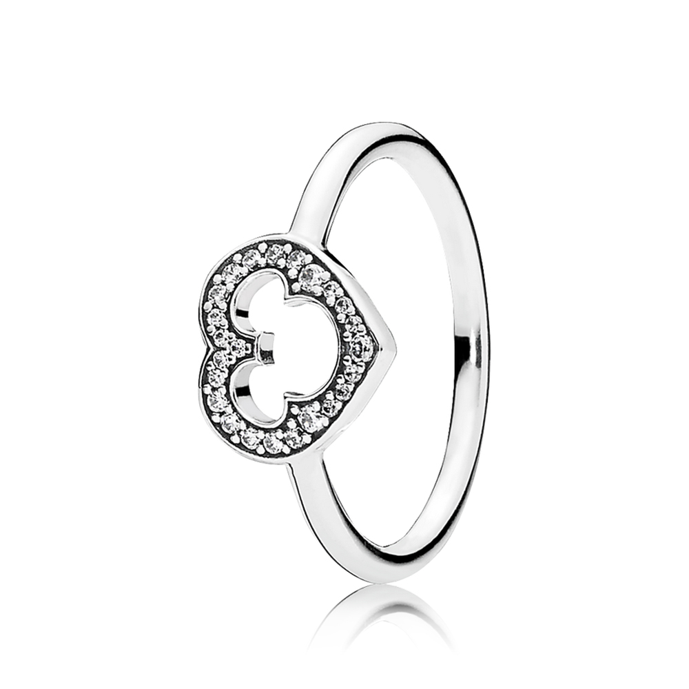 Pandora Zilveren Mickey Silhouet Ring 190957CZ