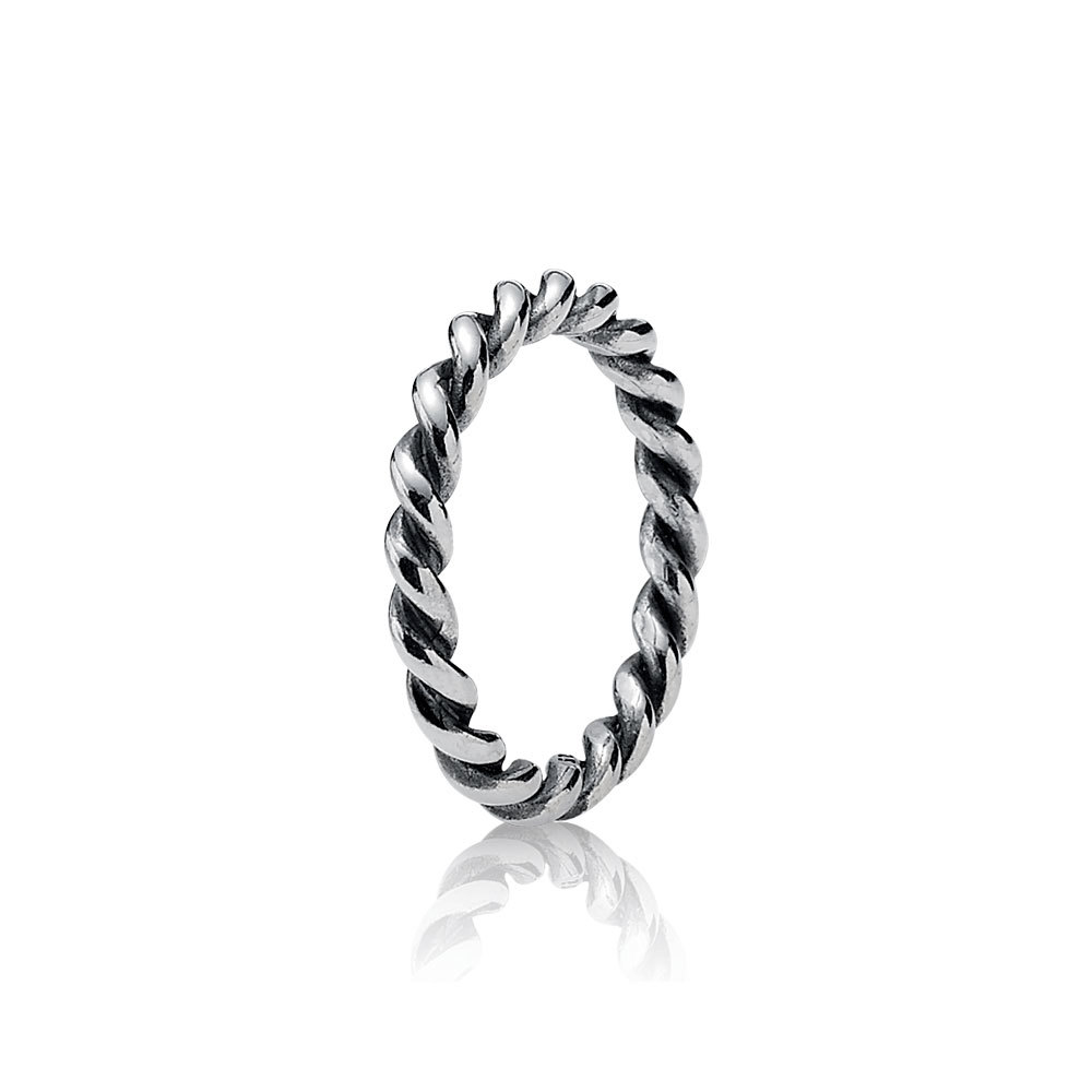 Pandora Zilveren Twisted Stapelen Ring 190602