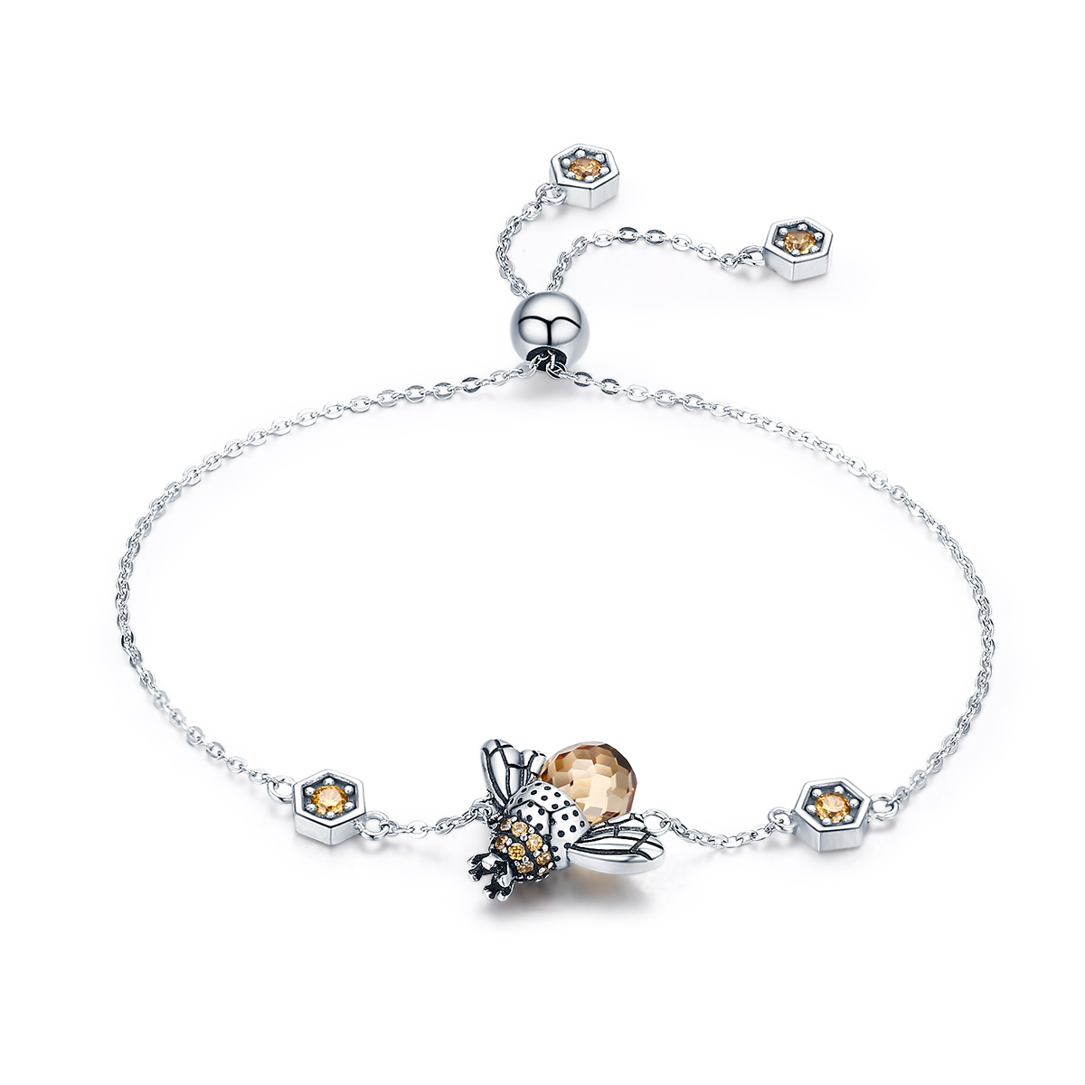 Pandora Style dansende bij Armband - SCB043