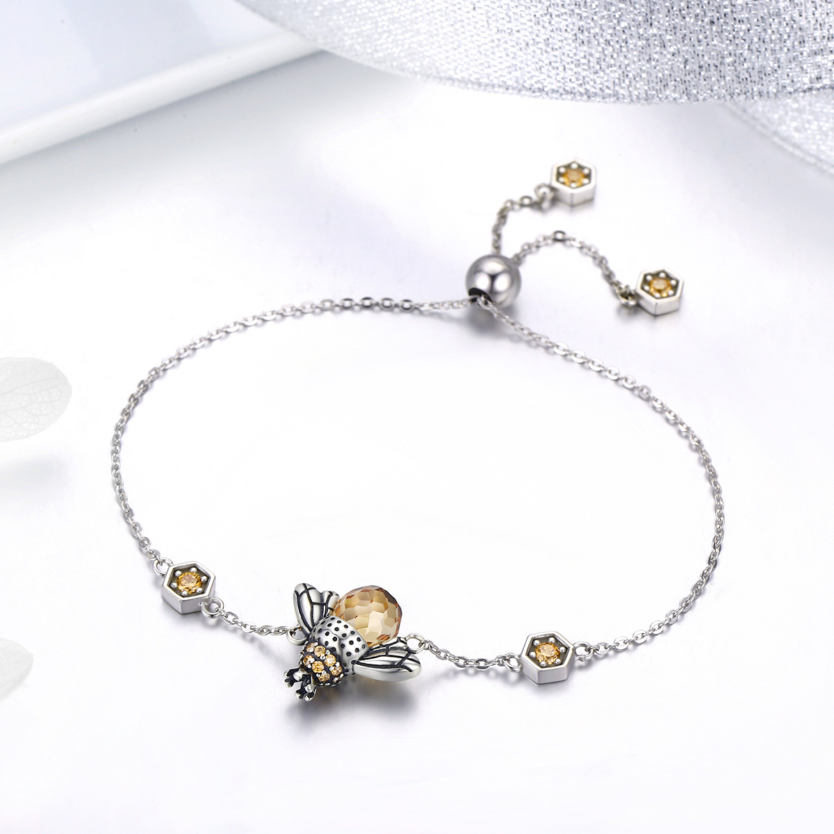 Pandora Style dansende bij Armband - SCB043