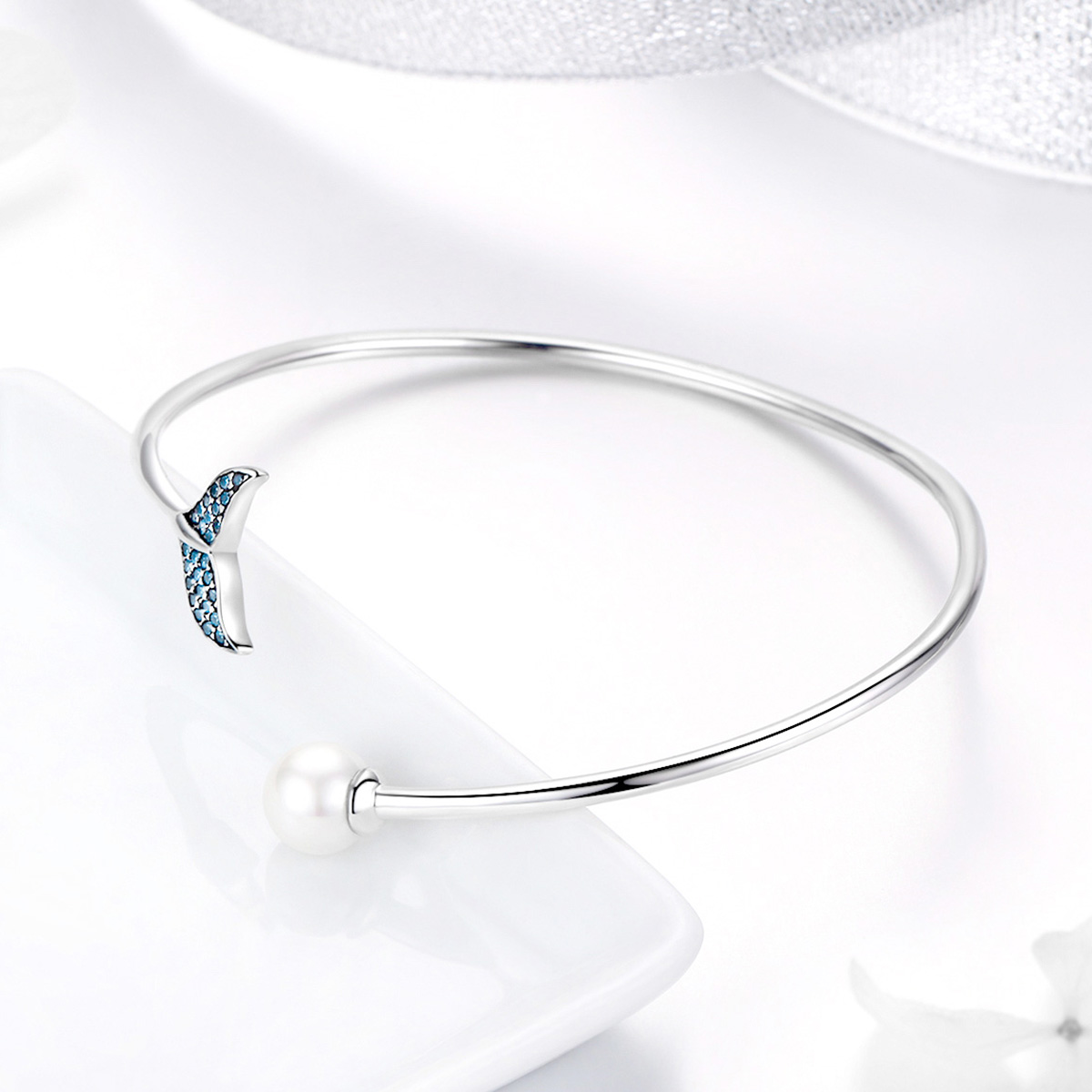 Pandora Style De traan van de zeemeermin Open Bangle - SCB123