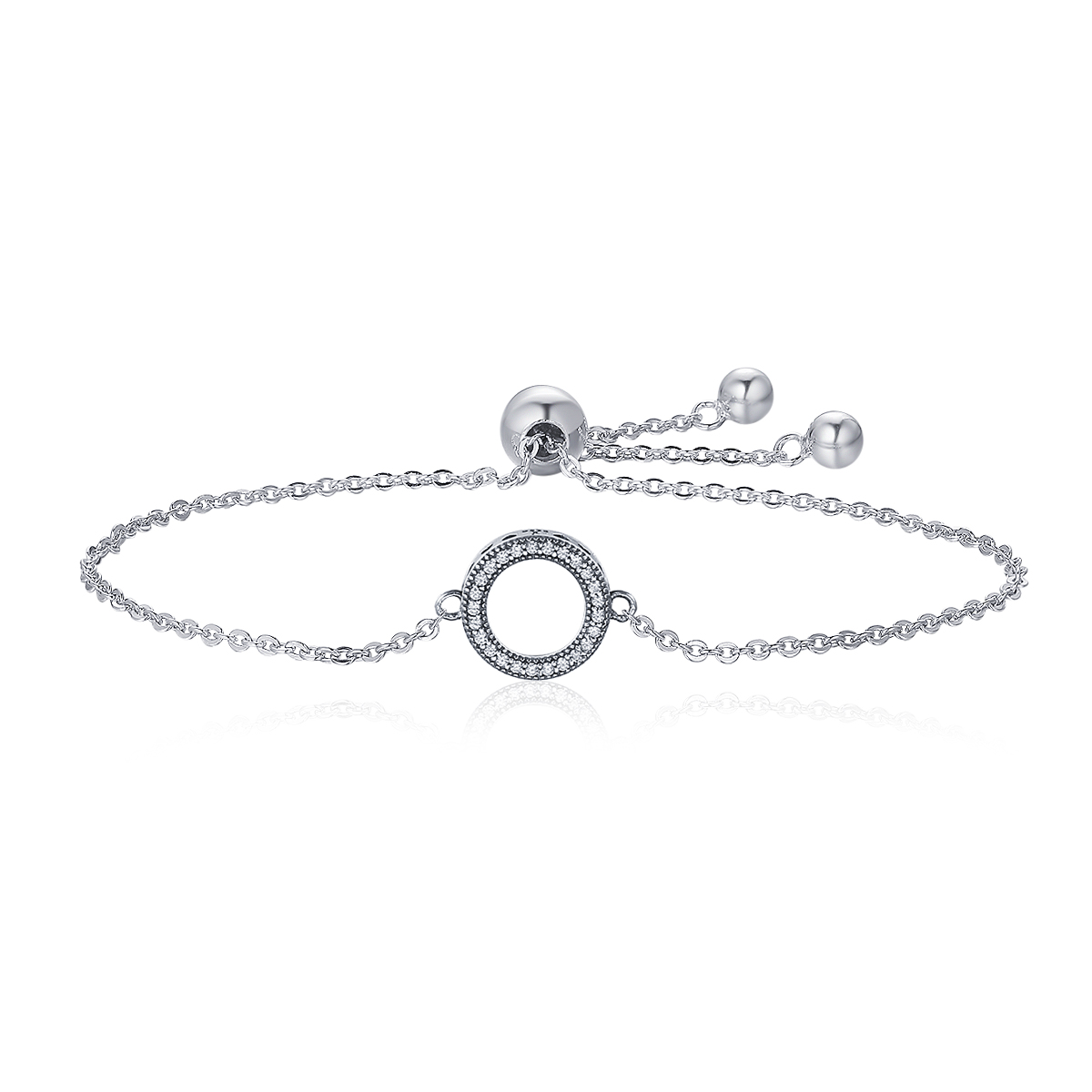 Pandora Style Halo Armband - SCB030