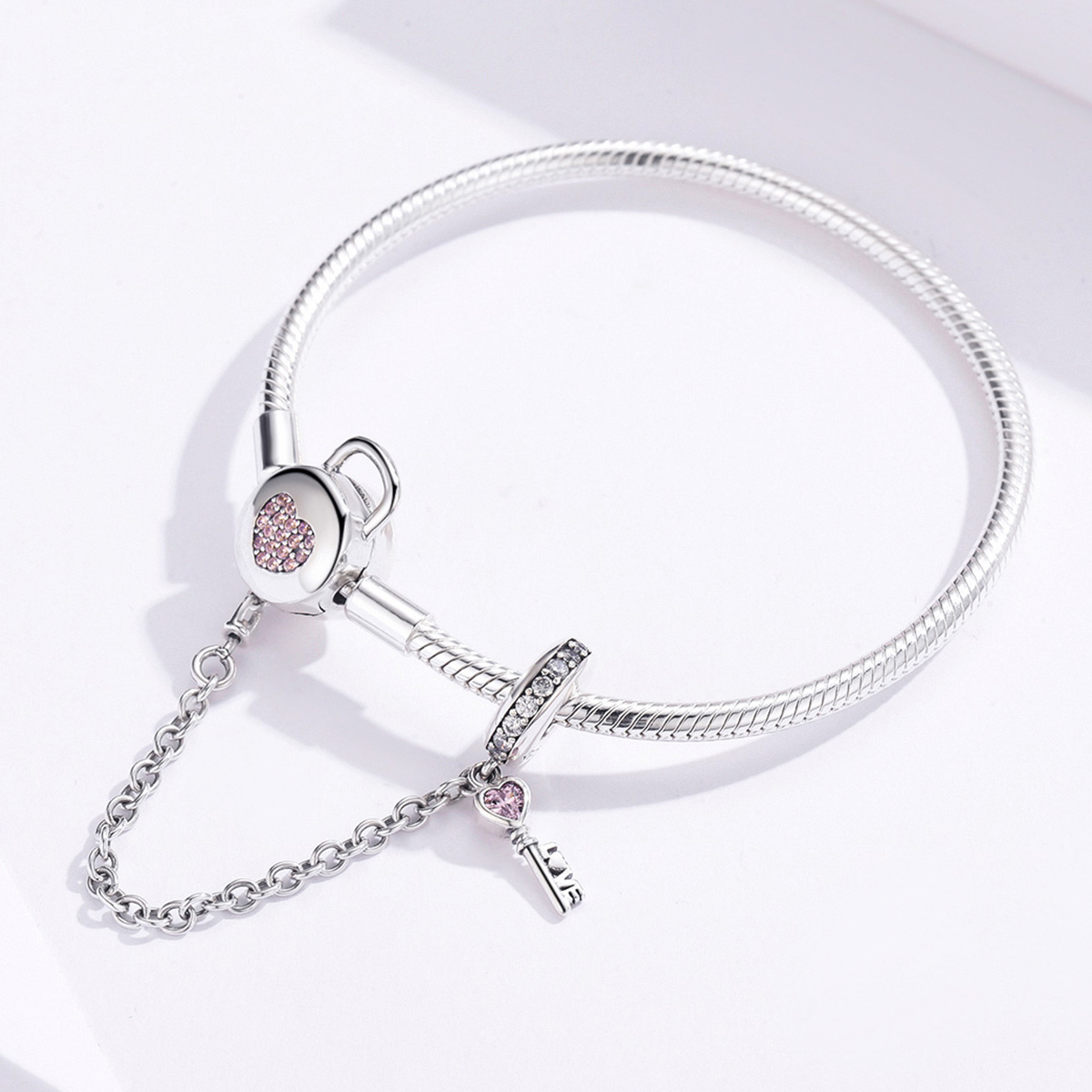 Pandora Style Hartentoets Armband - SCB143