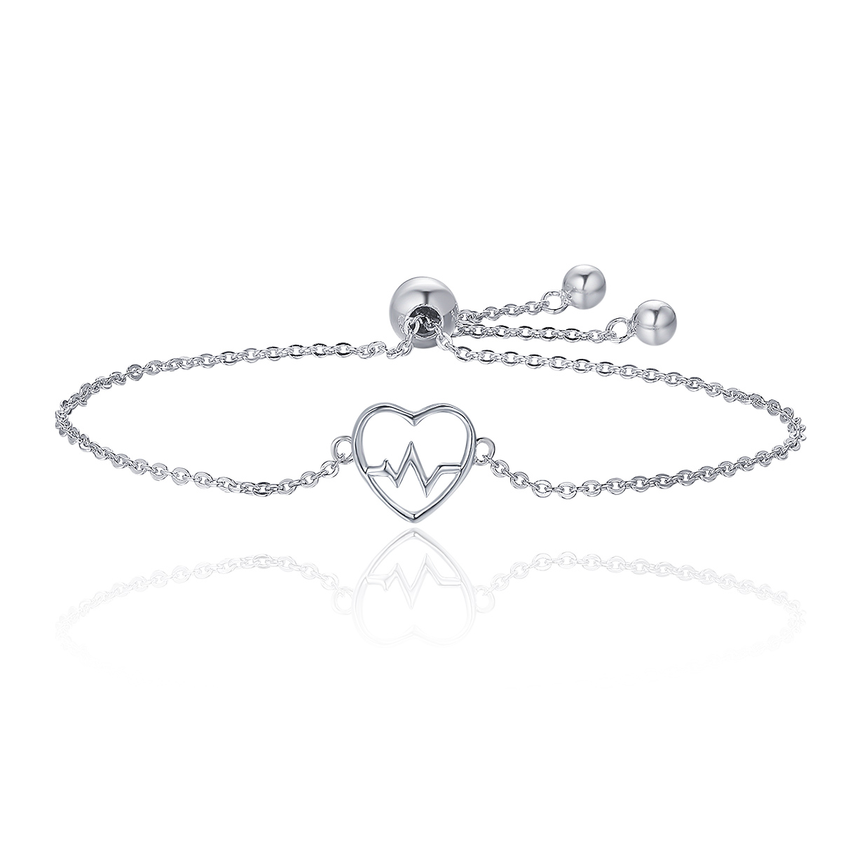 Pandora Style liefde cardiogram Armband - SCB019