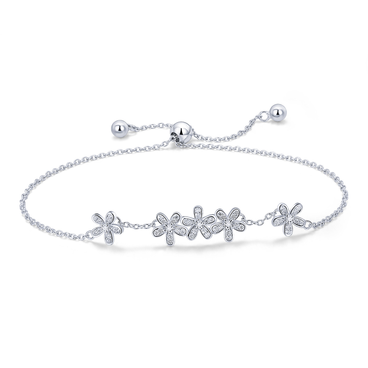 Pandora Style Madeliefje Armband - SCB084