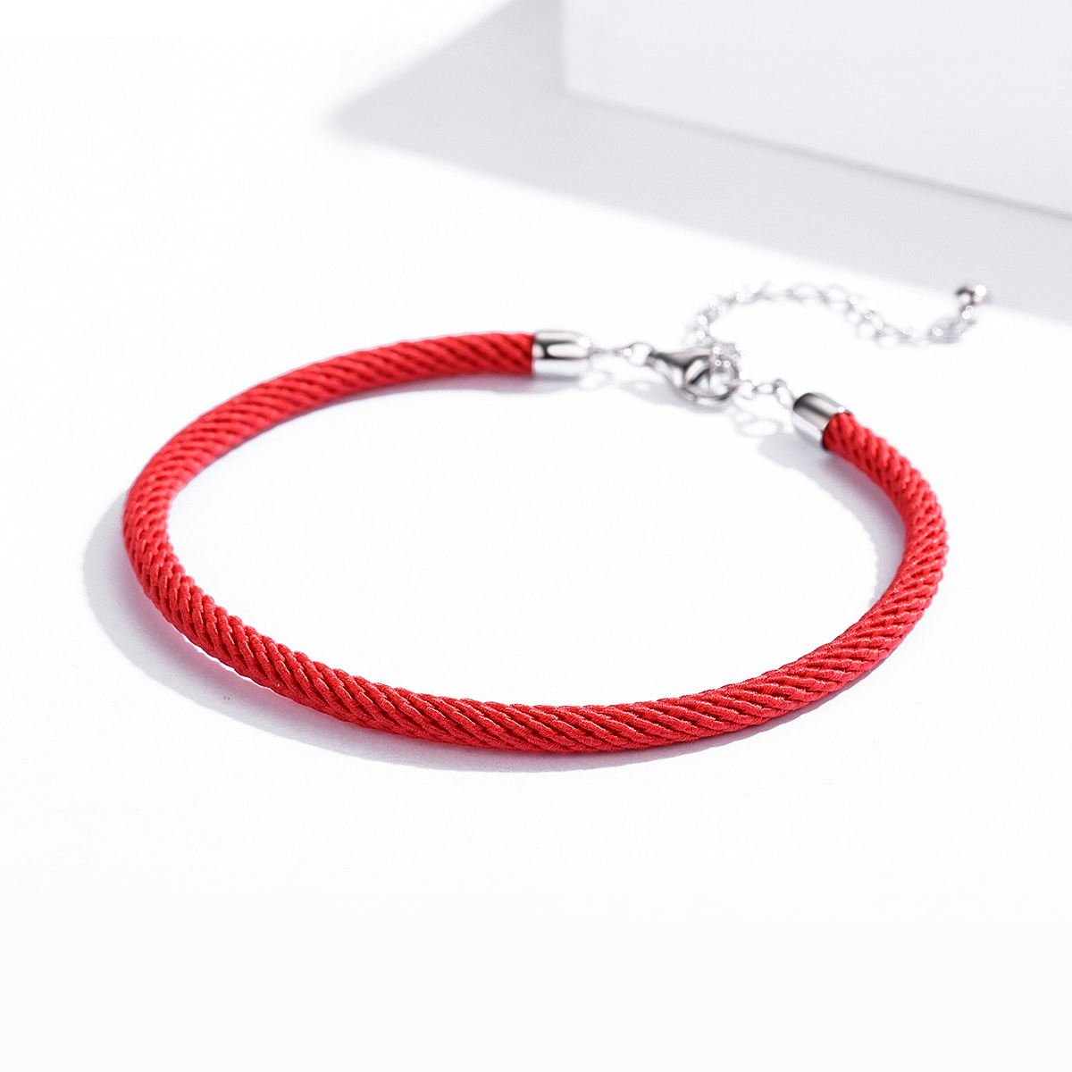 Pandora Style Rood touw Koordarmbanden - SCB166