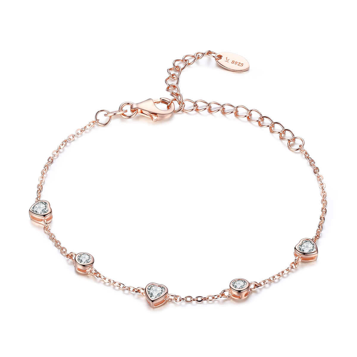 Pandora Style Rose Schoonheid van eenvoud Armband - SCB097