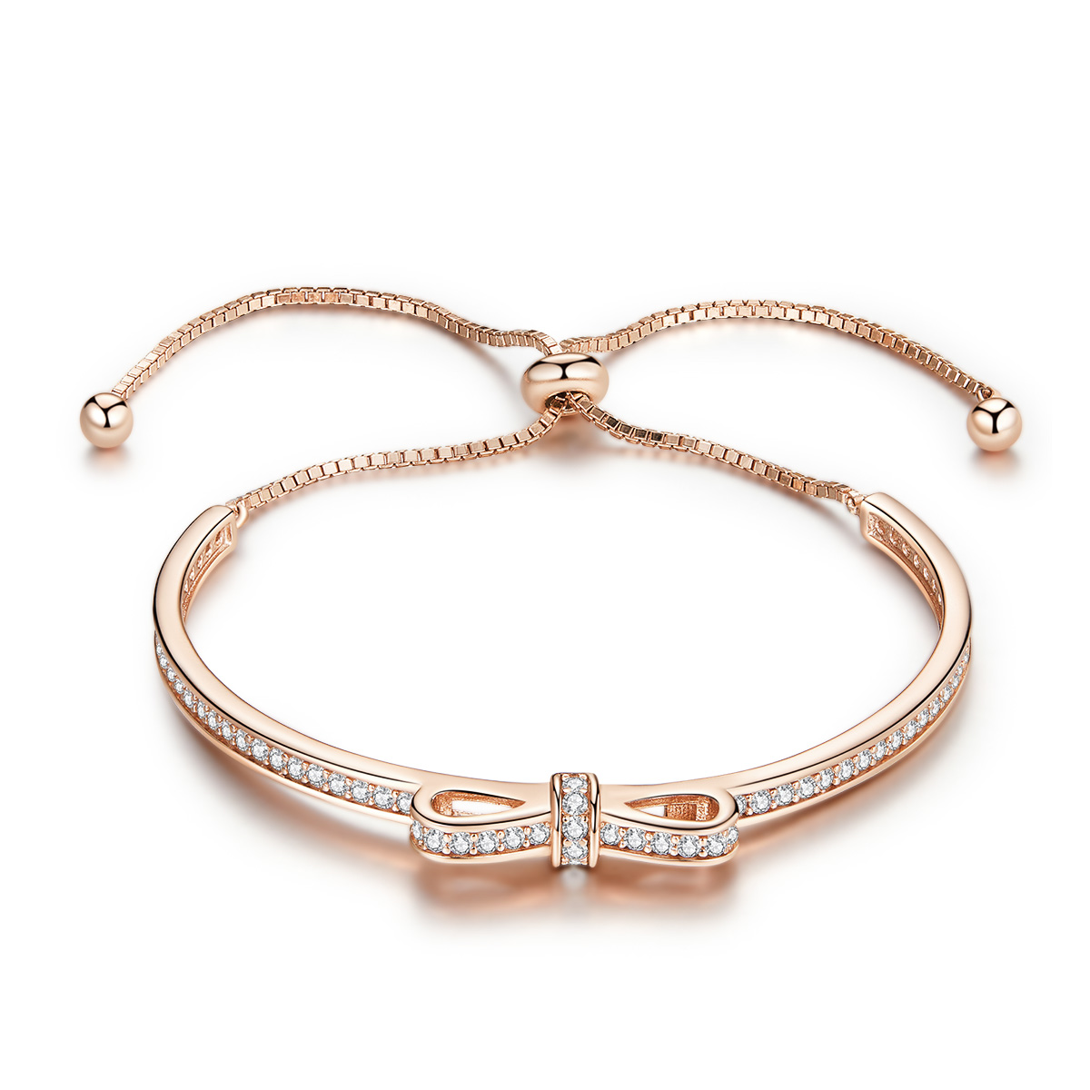 Pandora Style Rose Zoete Strik Bangle - SCB108-C