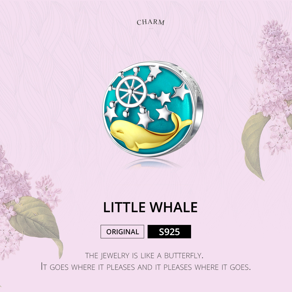 Pandora Style Baby Walvis Bedel - SCC1296