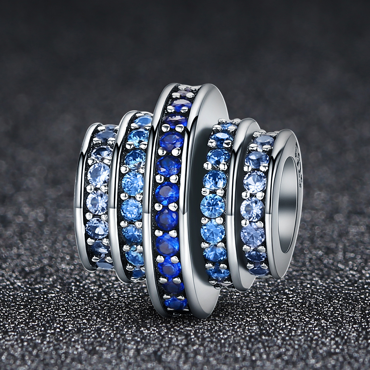 Pandora Style Blauw ritme Bedel - SCC129