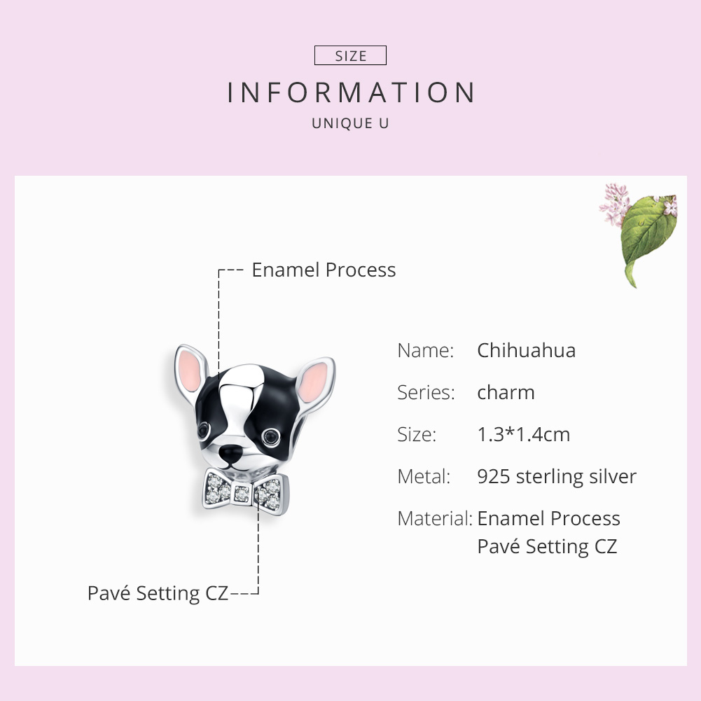 Pandora Style Chihuahua Bedel - SCC1310