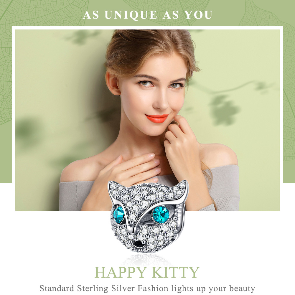 Pandora Style Gelukkige Kitty Bedel - SCC1131