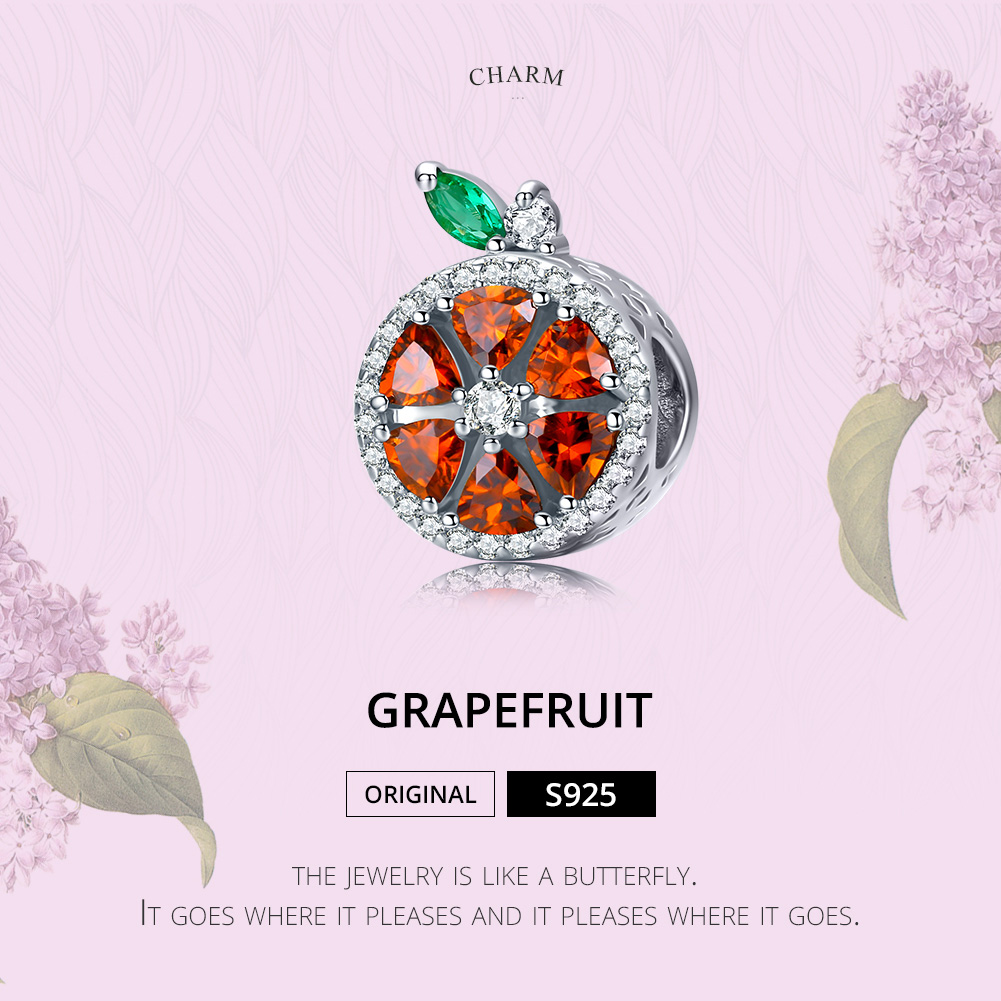 Pandora Style Grapefruit Bedel - SCC1277