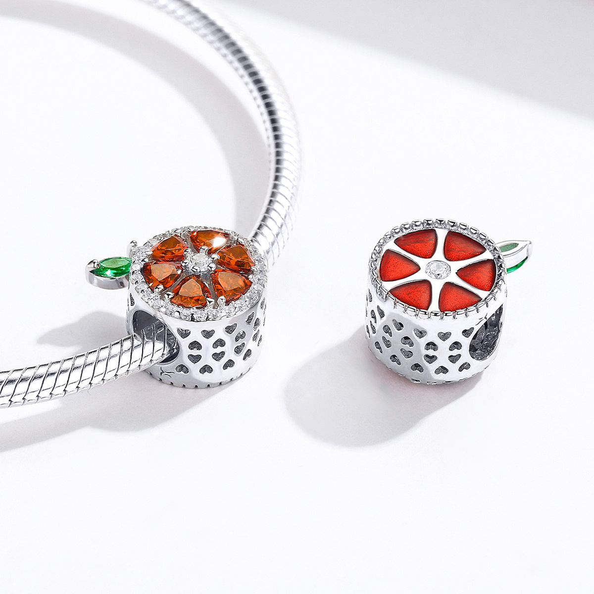 Pandora Style Grapefruit Bedel - SCC1277