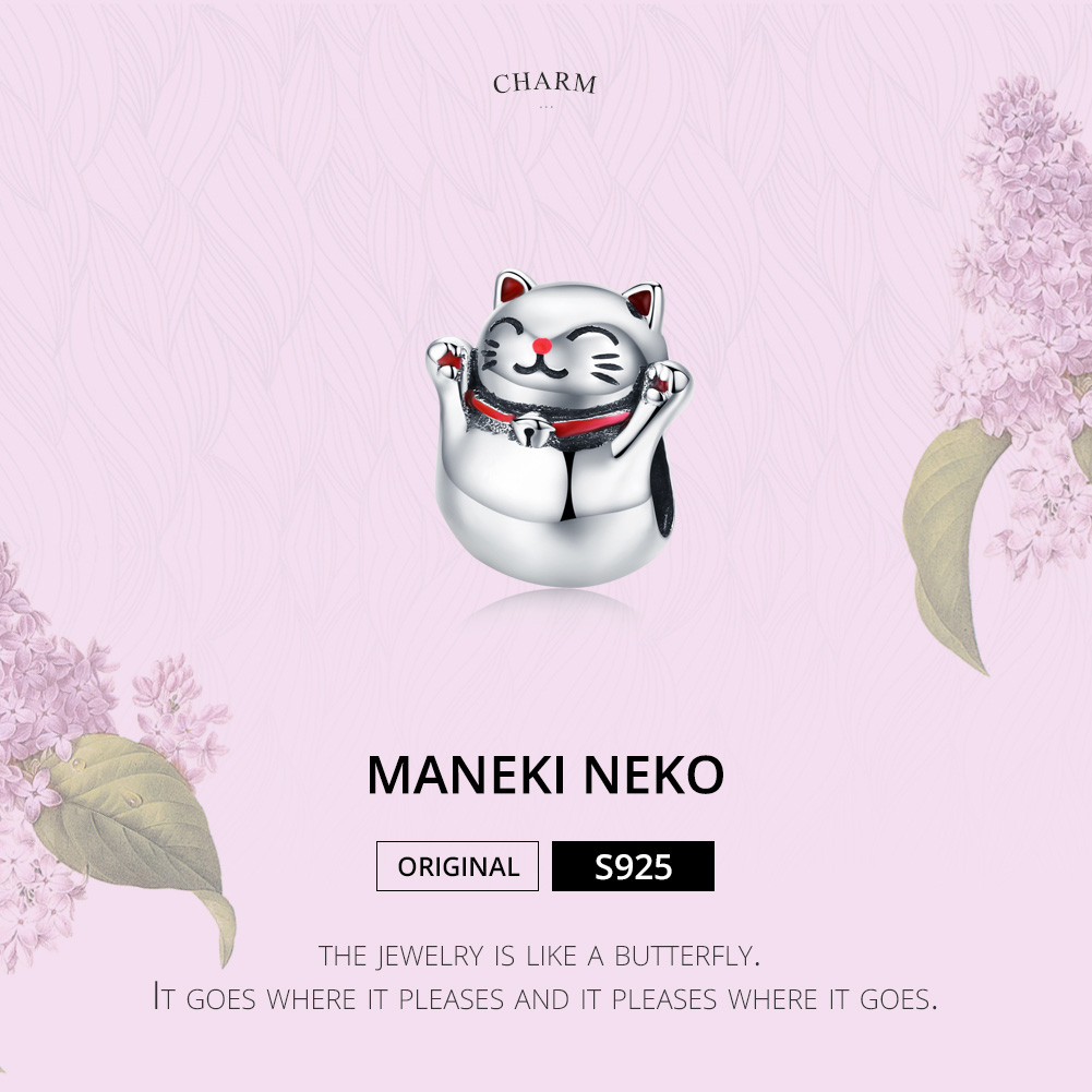 Pandora Style Maneki Neko Bedel - SCC1178