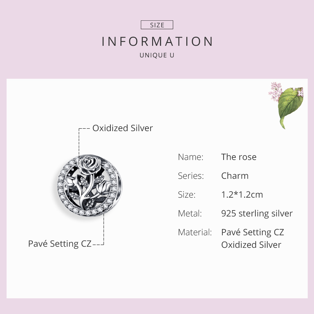 Pandora Style Nam Bloem toe Bedel - SCC1189