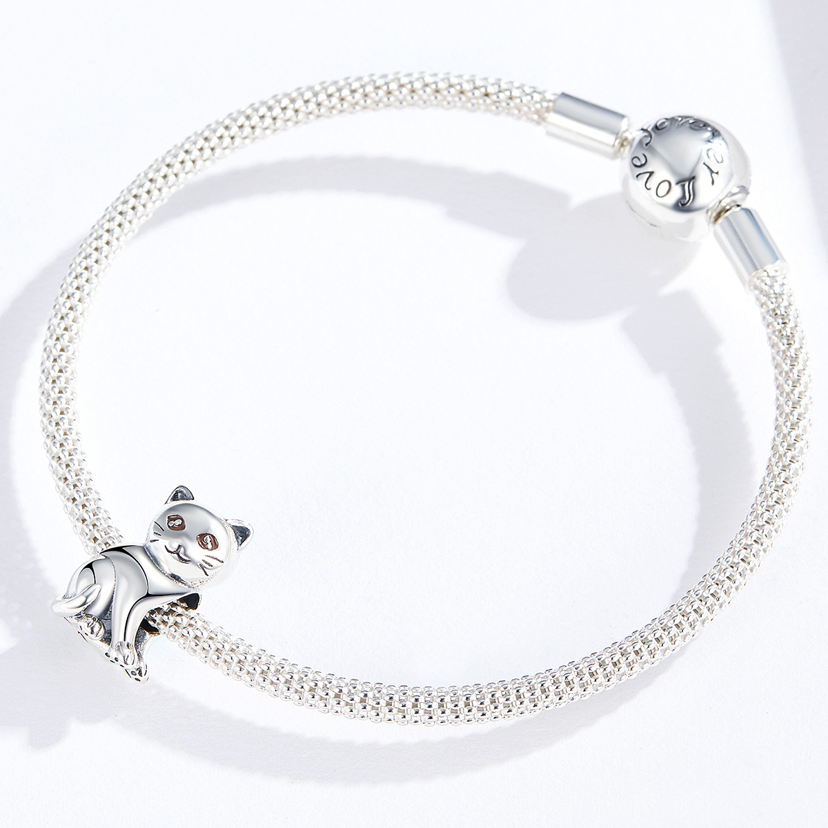 Pandora Style Schattige kat Bedel - SCC1305